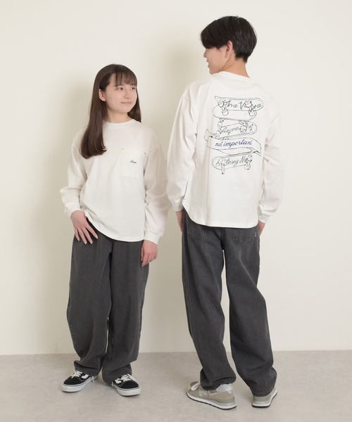 GLAZOS（グラソス）の「バックスケートプリント長袖Tシャツ（Tシャツ/カットソー・キッズ・ホワイト/グリーン/ネイビー・140cm/150cm/160cm/170cm）」の6枚目の写真