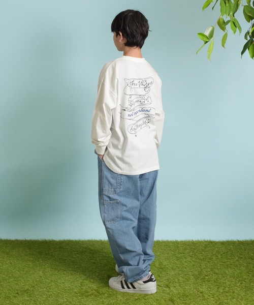 GLAZOS（グラソス）の「バックスケートプリント長袖Tシャツ（Tシャツ/カットソー・キッズ・ホワイト/グリーン/ネイビー・140cm/150cm/160cm/170cm）」の7枚目の写真