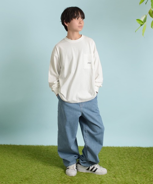 GLAZOS（グラソス）の「バックスケートプリント長袖Tシャツ（Tシャツ/カットソー・キッズ・ホワイト/グリーン/ネイビー・140cm/150cm/160cm/170cm）」の8枚目の写真