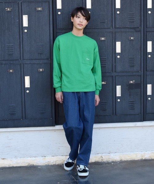 GLAZOS（グラソス）の「バックスケートプリント長袖Tシャツ（Tシャツ/カットソー・キッズ・ホワイト/グリーン/ネイビー・140cm/150cm/160cm/170cm）」の5枚目の写真