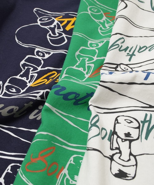 GLAZOS（グラソス）の「バックスケートプリント長袖Tシャツ（Tシャツ/カットソー・キッズ・ホワイト/グリーン/ネイビー・140cm/150cm/160cm/170cm）」の15枚目の写真