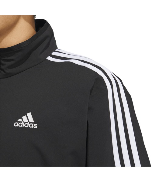 adidas（アディダス）の「アディダス adidas スリーストライプス レギュラーフィット ライトウーブントラックトップ（ジャージ・メンズ・ホワイト×ブラック/ブラック×ホワイト/ネイビー・S/M/L/LL/3L）」の11枚目の写真