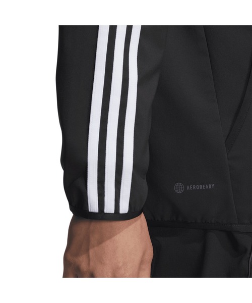 adidas（アディダス）の「アディダス adidas スリーストライプス レギュラーフィット ライトウーブントラックトップ（ジャージ・メンズ・ホワイト×ブラック/ブラック×ホワイト/ネイビー・S/M/L/LL/3L）」の12枚目の写真