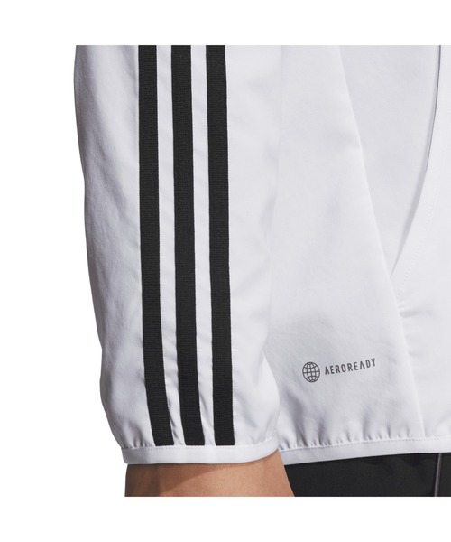 adidas（アディダス）の「アディダス adidas スリーストライプス レギュラーフィット ライトウーブントラックトップ（ジャージ・メンズ・ホワイト×ブラック/ブラック×ホワイト/ネイビー・S/M/L/LL/3L）」の8枚目の写真