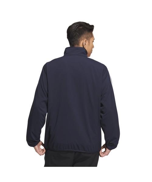 adidas（アディダス）の「アディダス adidas スリーストライプス レギュラーフィット ライトウーブントラックトップ（ジャージ・メンズ・ホワイト×ブラック/ブラック×ホワイト/ネイビー・S/M/L/LL/3L）」の4枚目の写真