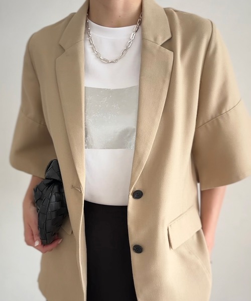 2024／エマテイラー　ジャケットハーフスリーブテーラージャケット ハーフスリーブテーラージャケット Emma Taylor│STYLEDOOR