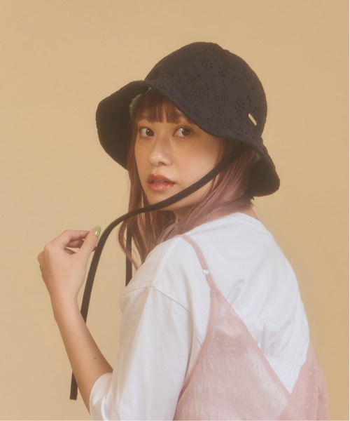 kaorinomori(カオリノモリ)の「kaorinomori レーブチューリップ / カオリノモリ(ハット・レディース・クリーム/ブルー/ブラック・M/57.5cm)」の2枚目の写真