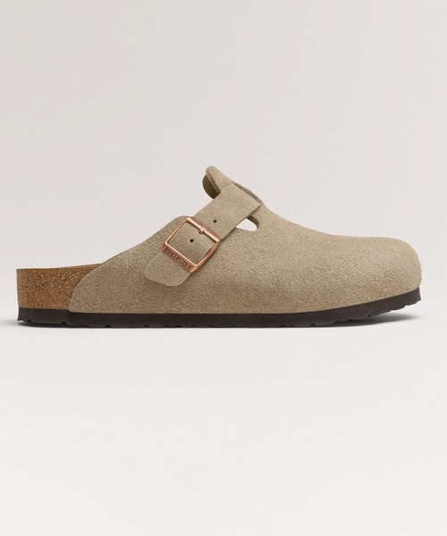 BIRKENSTOCK(ビルケンシュトック)の「【公式】ビルケンシュトック Boston/ボストン スエードレザー(サンダル・レディース・ベージュ/モカ・29cm【レギュラー幅】/30cm【レギュラー幅】/28.5cm【レギュラー幅】/25cm【レギュラー幅】/28cm【レギュラー幅】/26cm【レギュラー幅】/26.5cm【レギュラー幅】/27cm【レギュラー幅】/24cm【ナロー幅】/25cm【ナロー幅】/22.5cm【ナロー幅】/28.5cm【ナロー幅】/28cm【ナロー幅】/24.5cm【ナロー幅】/26cm【ナロー幅】/26.5cm【ナロー幅】/27cm【ナロー幅】/23cm【ナロー幅】)」の1枚目の写真