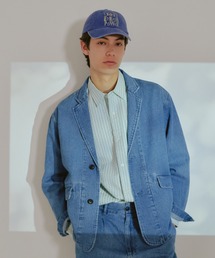 WHIMSIC | 【UNISEX/SETUP対応】コットンリネンデニムテーラードジャケット(テーラードジャケット)