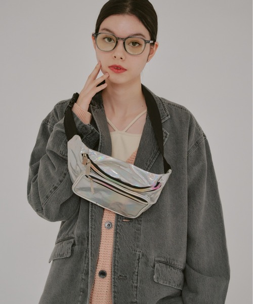 WHIMSIC（ウィムジック）の「【UNISEX/SETUP対応】コットンリネンデニムテーラードジャケット（テーラードジャケット・メンズ・チャコールグレー/ブルー・FREE）」の17枚目の写真