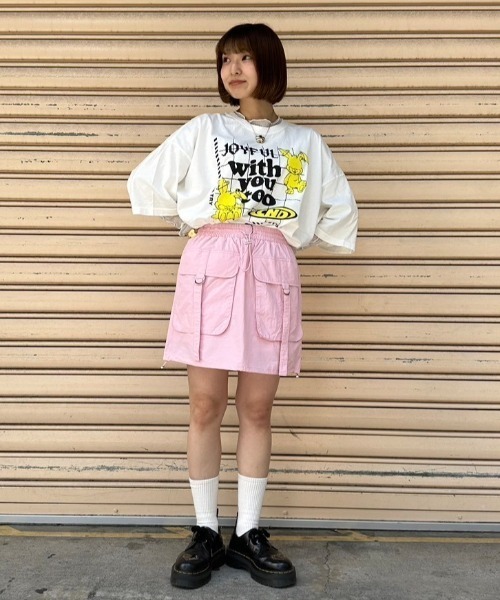 Candy Stripper（キャンディストリッパー）の「WITH YOU TOO BIG BIG Tシャツ（Tシャツ/カットソー・レディース・オフホワイト/ブラック/パープル・2）」の19枚目の写真