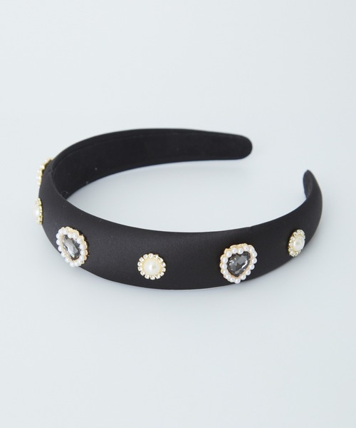 Ank Rouge(アンクルージュ)の「推し活ハートカチューシャ(カチューシャ・レディース・ブルー/ブラック/パープル/ミント/ピンク・FREE)」の2枚目の写真