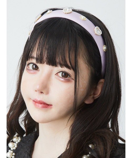 Ank Rouge(アンクルージュ)の「推し活ハートカチューシャ(カチューシャ・レディース・ブルー/ブラック/パープル/ミント/ピンク・FREE)」の6枚目の写真