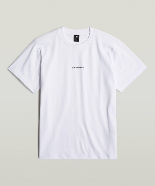 G-STAR（ジースター）の「CENTER CHEST LOGO LOOSE T-SHIRT/ブランドロゴルーズT（Tシャツ/カットソー・メンズ・ホワイト/ダークブラック・X-LARGE/SMALL/MEDIUM/LARGE/X-SMALL）」の7枚目の写真