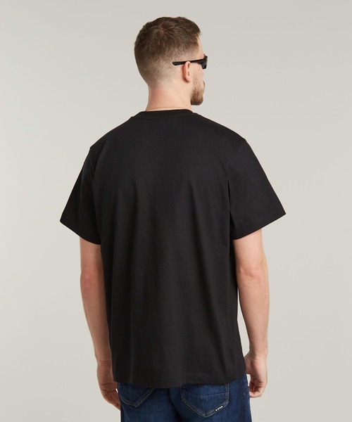 G-STAR（ジースター）の「CENTER CHEST LOGO LOOSE T-SHIRT/ブランドロゴルーズT（Tシャツ/カットソー・メンズ・ホワイト/ダークブラック・X-LARGE/SMALL/MEDIUM/LARGE/X-SMALL）」の10枚目の写真