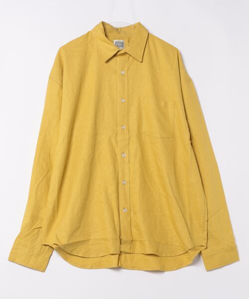 ROUGH TRADE(ラフトレード)の「麻レーヨン 長袖レギュラーカラーシャツ(M1)(シャツ/ブラウス・メンズ・アイボリー/ミント/イエロー/チャコールグレー・X-LARGE/LARGE/MEDIUM)」の20枚目の写真