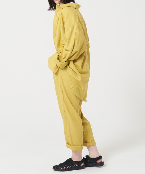 ROUGH TRADE(ラフトレード)の「麻レーヨン 長袖レギュラーカラーシャツ(M1)(シャツ/ブラウス・メンズ・アイボリー/ミント/イエロー/チャコールグレー・X-LARGE/LARGE/MEDIUM)」の18枚目の写真
