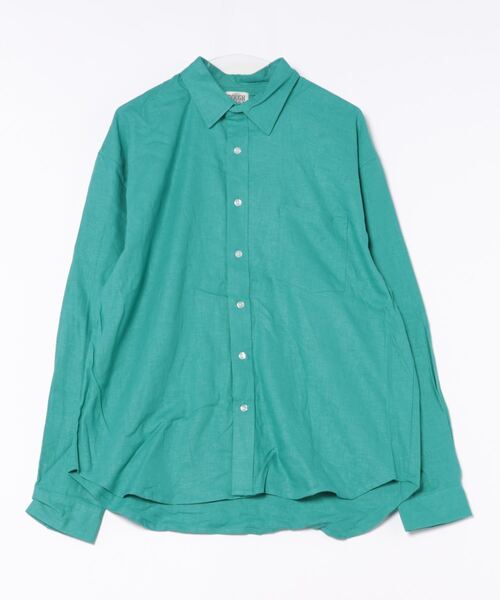 ROUGH TRADE(ラフトレード)の「麻レーヨン 長袖レギュラーカラーシャツ(M1)(シャツ/ブラウス・メンズ・アイボリー/ミント/イエロー/チャコールグレー・X-LARGE/LARGE/MEDIUM)」の14枚目の写真