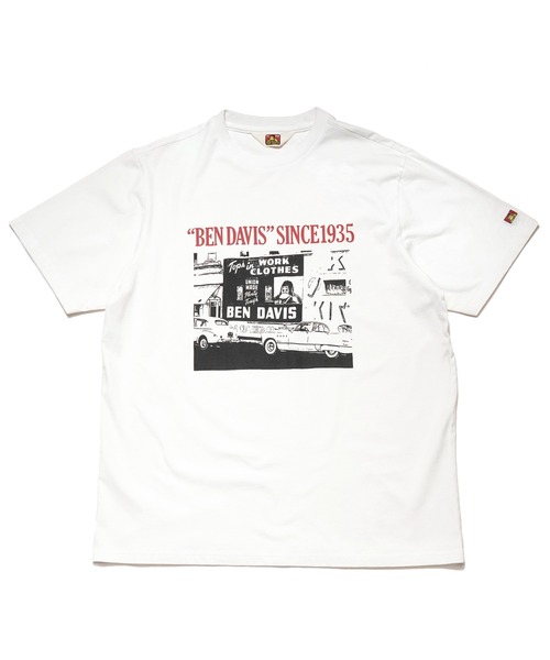 BEN DAVIS(ベンデイビス)の「《BEN DAVIS PROJECT LINE》VINTAGE STYLE PRINT T-SHIRTS(Tシャツ/カットソー・メンズ・ホワイト/ブラック・MEDIUM/LARGE/X-LARGE)」の4枚目の写真