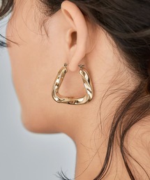 チュロス台形フープピアス