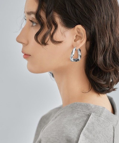 チュロス台形フープピアス（ピアス（両耳用））｜STYLE DELI
