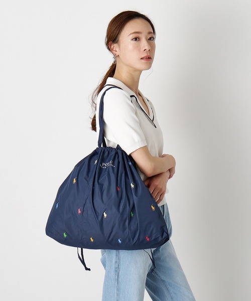 ポケッタブル レインバック ポロポニー ドット（トートバッグ）｜POLO