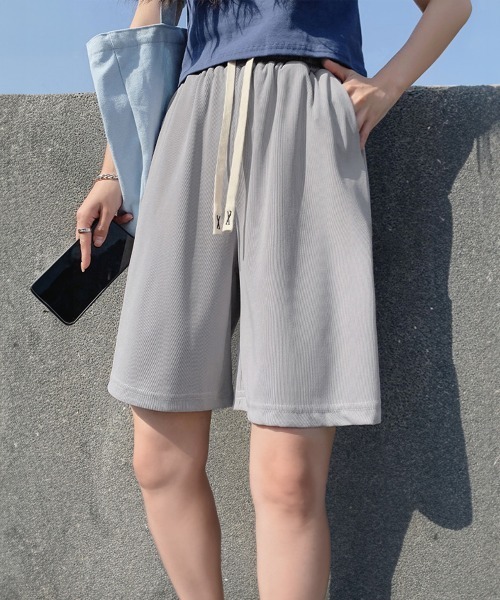 Miniministore(ミニミニストア)の「ショートパンツ ハーフパンツ レディース(その他パンツ・レディース・ピンク/ライトグレー/アイボリー/ブラック・M/L)」の3枚目の写真