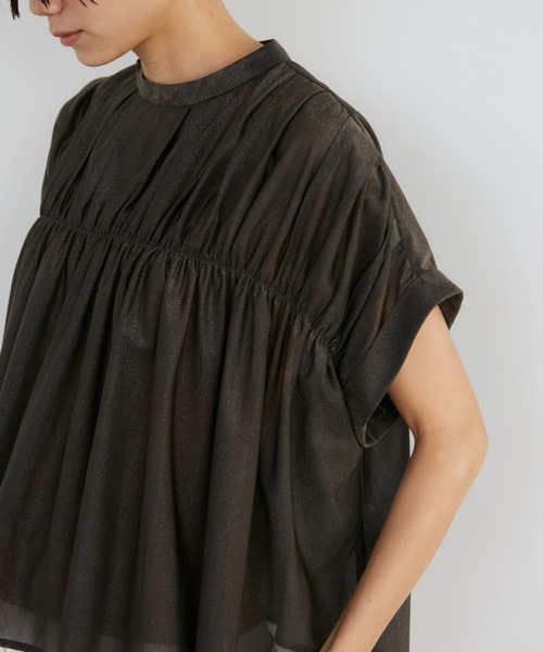 Luftrobe(ルフトローブ)の「タックキャザーカットブラウス(Tシャツ/カットソー・レディース・ブラック/グレイッシュベージュ・9号)」の15枚目の写真