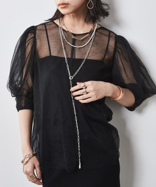 CHIC STYLE(シックスタイル)の「<大きいサイズ>ロングチェーンラリエットネックレス シックスタイル(ネックレス・レディース・シルバー系・FREE)」の12枚目の写真
