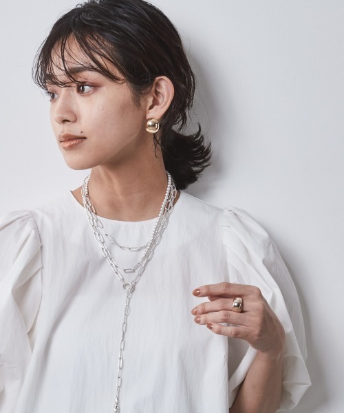 CHIC STYLE(シックスタイル)の「<大きいサイズ>ロングチェーンラリエットネックレス シックスタイル(ネックレス・レディース・シルバー系・FREE)」の15枚目の写真