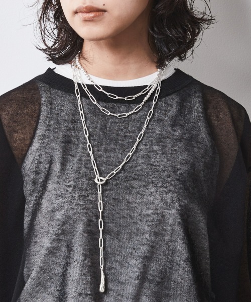 CHIC STYLE(シックスタイル)の「<大きいサイズ>ロングチェーンラリエットネックレス シックスタイル(ネックレス・レディース・シルバー系・FREE)」の13枚目の写真