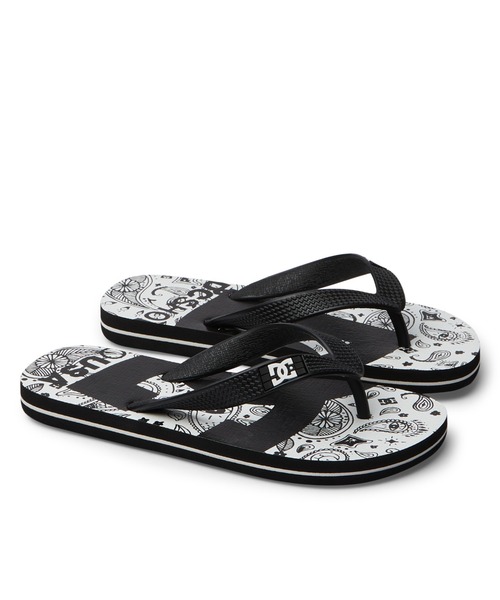 DC SHOES（ディーシーシューズ）の「Ks SPRAY GRAFFIK/DCキッズビーサン(ビーチサンダル）（サンダル・キッズ・ブラウン/ブラック系その他/ブラックミックス/ホワイト×ブラック/グリーン系カモフラージュ・18cm/24cm/23cm/22cm/21cm/20cm/19cm/17cm）」の9枚目の写真