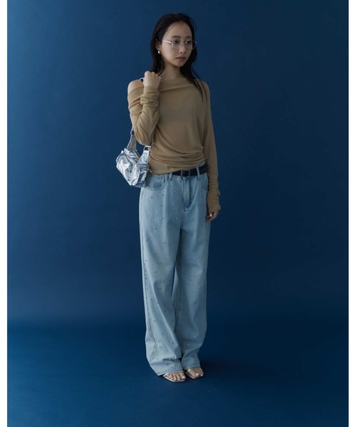 DRWCYS（ドロシーズ）の「ビジューデニム（デニムパンツ・レディース・ライトブルー・SMALL/FREE）」の14枚目の写真