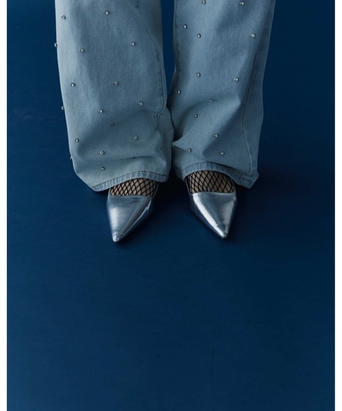 DRWCYS（ドロシーズ）の「ビジューデニム（デニムパンツ・レディース・ライトブルー・SMALL/FREE）」の9枚目の写真