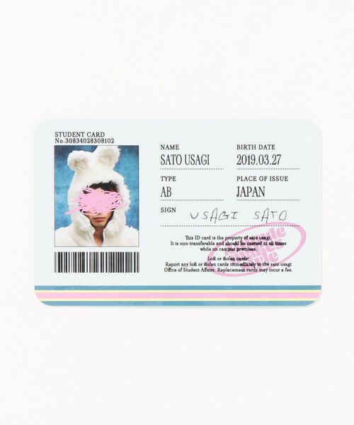 SPINNS（スピンズ）の「免許書オリジナルステッカー（ステッカー/テープ・レディース・A/B/C・ONESIZE）」の3枚目の写真