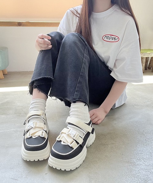 セール】ベルト厚底シューズ（スニーカー）｜Nana(ナナ)（ナナ）の