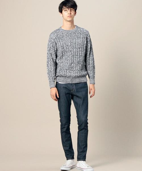 BEAUTY&YOUTH UNITED ARROWS(ビューティーアンドユースユナイテッドアローズ)の「BY ミックス ケーブル クルーネックニット◆(ニット/セーター・メンズ・グレー/ネイビー・MEDIUM/X-LARGE/SMALL/LARGE)」の11枚目の写真