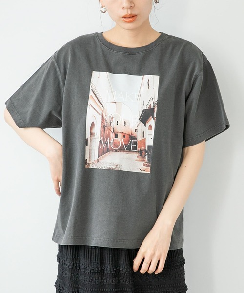 URBAN RESEARCH Sonny Label(アーバンリサーチサニーレーベル)の「フォトプリントTシャツ(Tシャツ/カットソー・レディース・オフホワイト/ブラック/ピンク・FREE)」の11枚目の写真