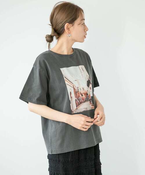 URBAN RESEARCH Sonny Label(アーバンリサーチサニーレーベル)の「フォトプリントTシャツ(Tシャツ/カットソー・レディース・オフホワイト/ブラック/ピンク・FREE)」の13枚目の写真
