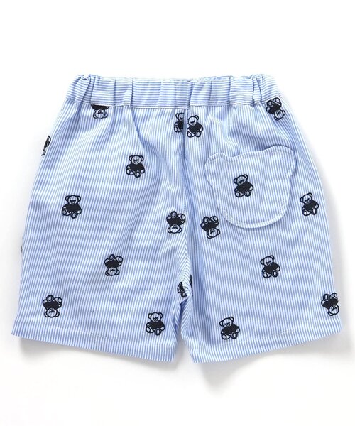 apres les cours（アプレレクール）の「【リンク】tiny bear 総柄刺繍ハーフパンツ（その他パンツ・キッズ・ブラック/ストライプ・120/110/100/90/80）」の12枚目の写真