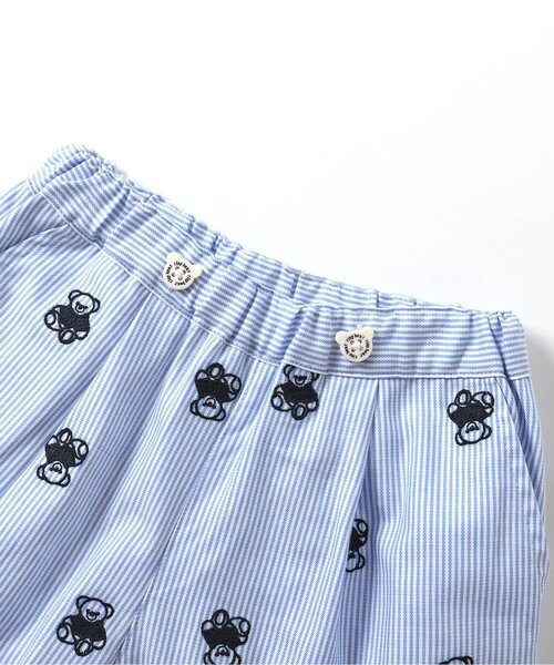 apres les cours（アプレレクール）の「【リンク】tiny bear 総柄刺繍ハーフパンツ（その他パンツ・キッズ・ブラック/ストライプ・120/110/100/90/80）」の13枚目の写真