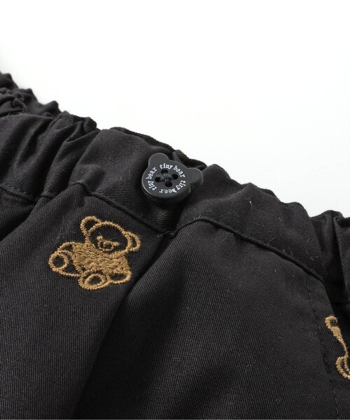 apres les cours（アプレレクール）の「【リンク】tiny bear 総柄刺繍ハーフパンツ（その他パンツ・キッズ・ブラック/ストライプ・120/110/100/90/80）」の21枚目の写真