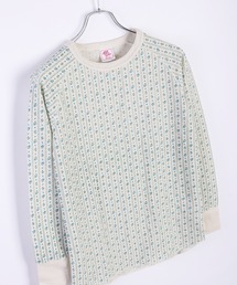 JEMORGAN / ジェーイーモーガン 小花柄 ラグランスリーブ ワッフル 長袖Tシャツ