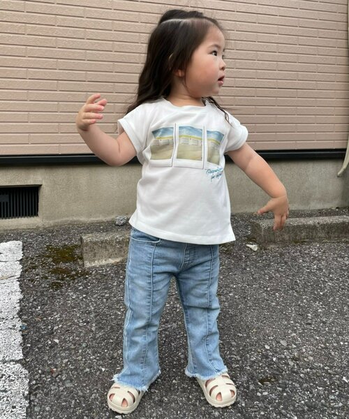 CIAOPANIC TYPY（チャオパニックティピー）の「■【KIDS】アソートロゴフォトフレンチスリーブTEE（Tシャツ/カットソー・キッズ・ホワイト/オフホワイト/ホワイト系その他・SMALL/MEDIUM/LARGE/X-LARGE/XX-LARGE）」の8枚目の写真