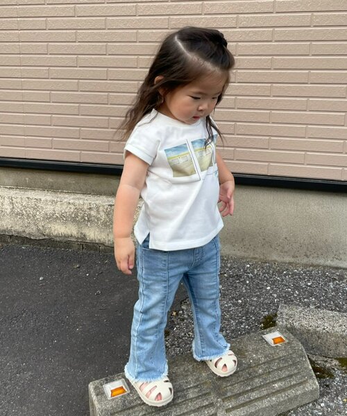 CIAOPANIC TYPY（チャオパニックティピー）の「■【KIDS】アソートロゴフォトフレンチスリーブTEE（Tシャツ/カットソー・キッズ・ホワイト/オフホワイト/ホワイト系その他・SMALL/MEDIUM/LARGE/X-LARGE/XX-LARGE）」の6枚目の写真