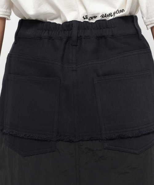 LOWRYS FARM(ローリーズファーム)の「アマオリデニムスカート 111684(デニムスカート・レディース・ブラック/アイボリー・FREE)」の19枚目の写真