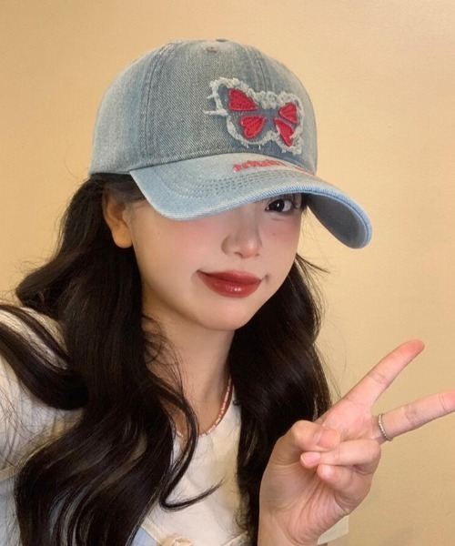 VIBGYOR Women（ヴィブジョー　ウィメン）の「【urge select】カジュアル デニム キャップ（キャップ・レディース・ブルー・FREE）」の2枚目の写真