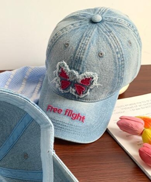 VIBGYOR Women（ヴィブジョー　ウィメン）の「【urge select】カジュアル デニム キャップ（キャップ・レディース・ブルー・FREE）」の4枚目の写真