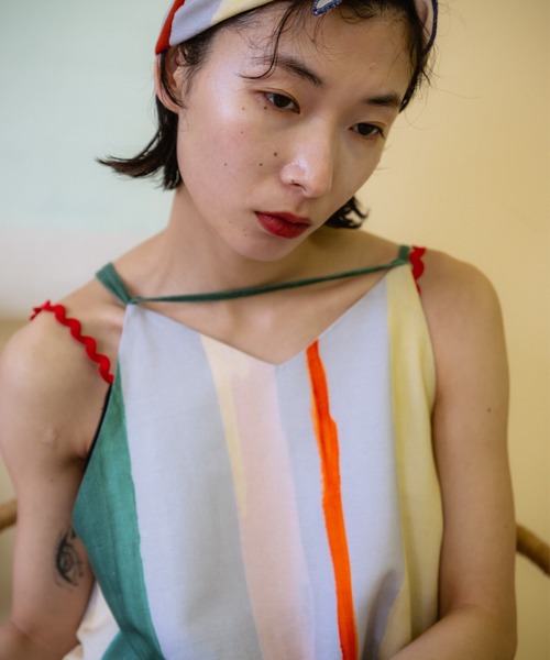 PAMM（パム）の「知性のストライプキャミワンピース（ワンピース