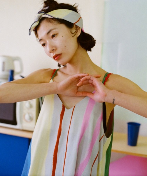 PAMM（パム）の「知性のストライプキャミワンピース（ワンピース